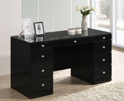 Crown Mark Avery Black Vanity Desk