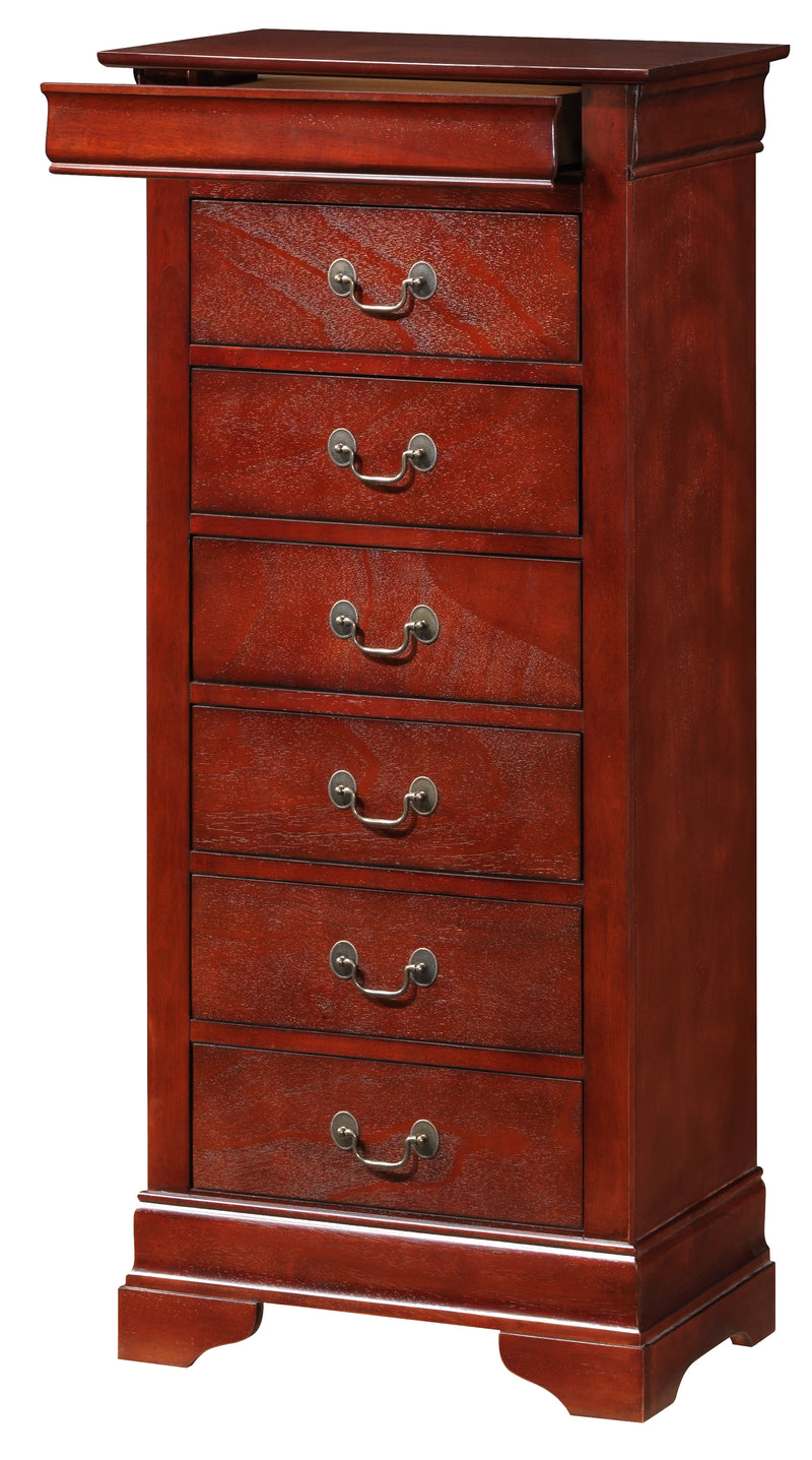 Glory Furniture Louis Phillipe Cherry Lingerie Chest