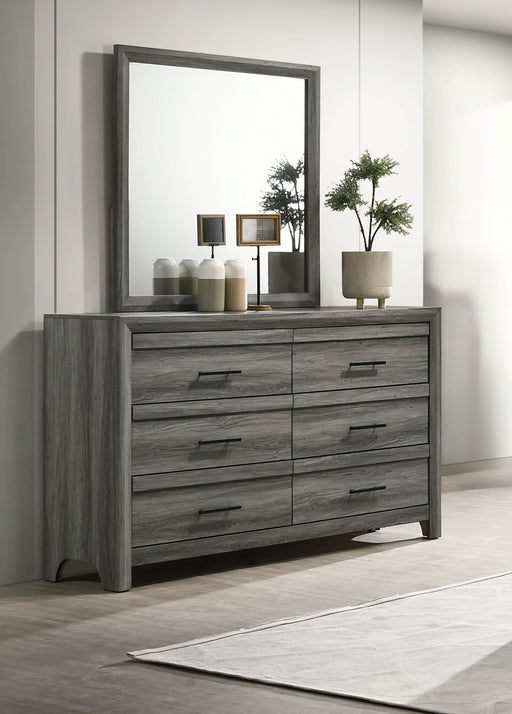 Galaxy Home Denver Gray Dresser and Mirror