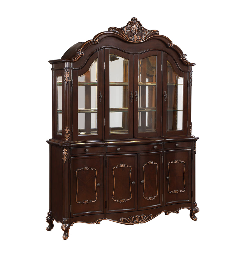 New Classic Furniture Constantine Cherry China Hutch and Buffet