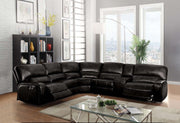 Acme Furniture Saul Black Power Motion Sectional