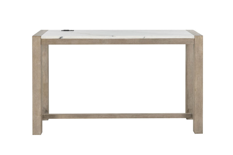Global Furniture D1321 Natural White Console Sofa Table and 3 Stools