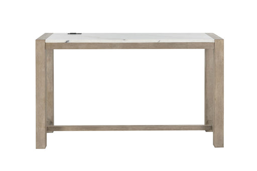 Global Furniture D1321 Natural White Console Sofa Table and 3 Stools