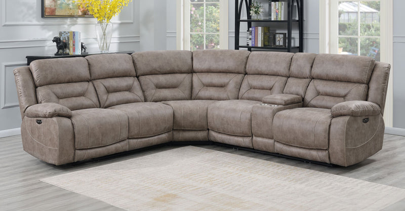 Steve Silver Aria Desert Sand 3pc Reclining Sectional