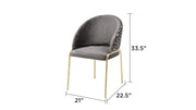 Galaxy Home Onyx Black Gold Chairs