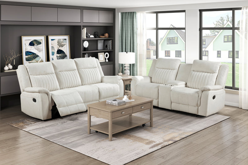 Home Elegance Dean Gray 2pc Living Room Set