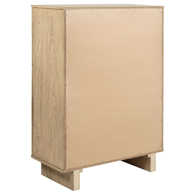Coaster Furniture Kailani Beige Oak 5 Drawer Chest