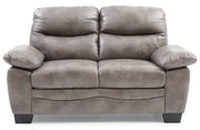 Glory Furniture Marta Black Faux Leather Loveseat
