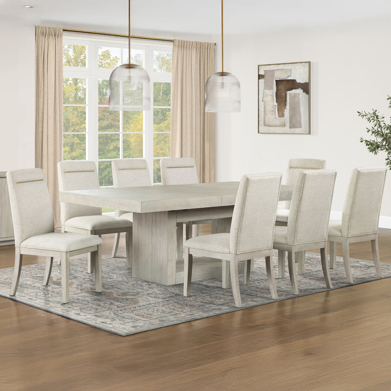 Steve Silver Garland Sand 9pc Dining Set