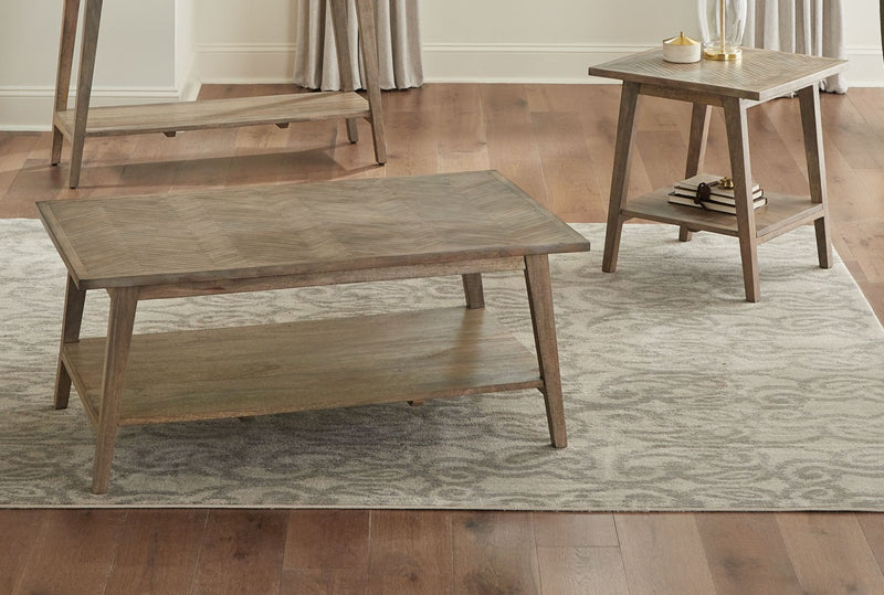 Steve Silver Milani Natural 3pc Coffee Table Set