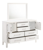 New Classic Furniture Andover White Dresser and Mirror