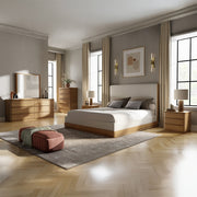 Acme Furniture Zoey Cream Oak King Bed