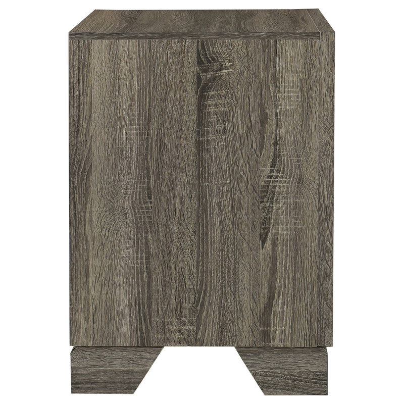 Coaster Furniture Wright Brown Oak 2 Drawer Nightstand
