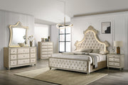 Acme Furniture Lucienne Beige King Bed with LED