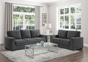 Home Elegance Morelia Charcoal 2pc Living Room Set