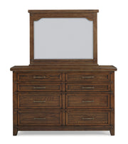 New Classic Furniture Fairfax County Medium Oak Mirror