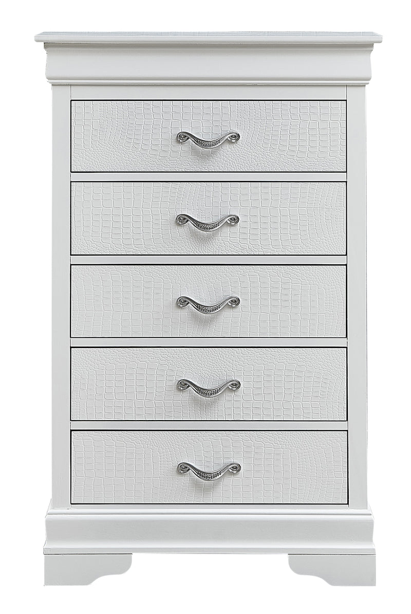 Glory Furniture Lorana White Pearl Chest