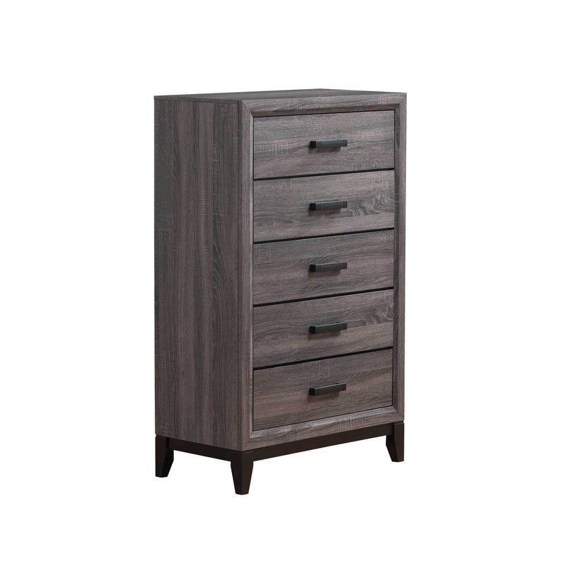 Global Furniture Kate Foil Grey Drawer Chest