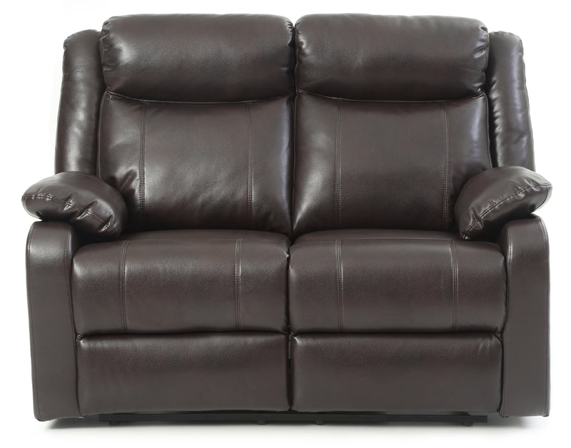 Glory Furniture Ward Pearl Faux Leather Double Reclining Love Seat