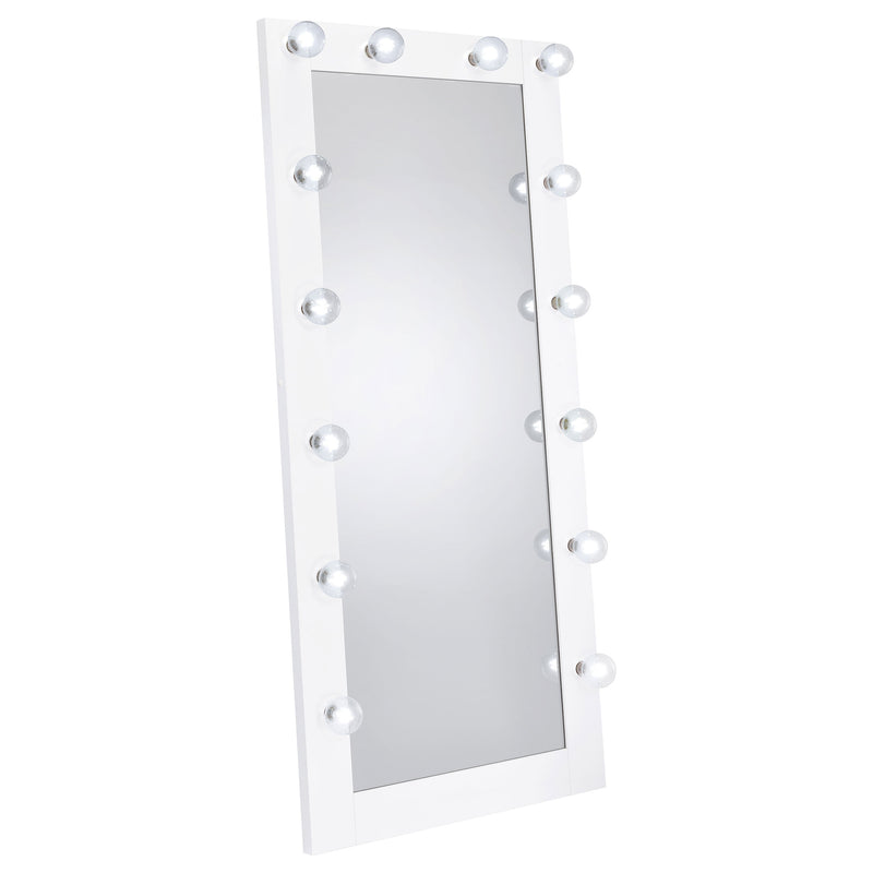 Coaster Furniture Zayan White LED Floor Mirror