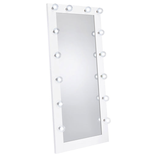 Coaster Furniture Zayan White LED Floor Mirror