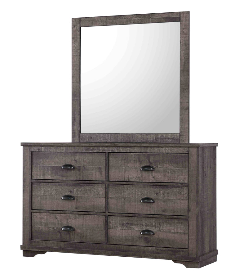Crown Mark Coralee Grey Dresser