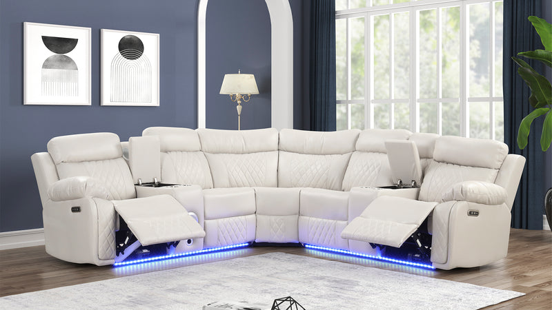 Galaxy Home Lacrosse Black Reclining Sectional