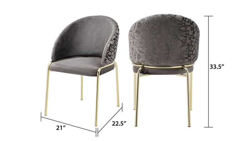 Galaxy Home Onyx Black Gold Chairs