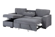 Global Furniture U0203 Light Grey Reversible Sofa Bed