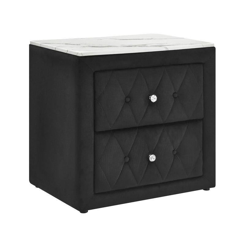 Crown Mark Annabelle Black Night Stand