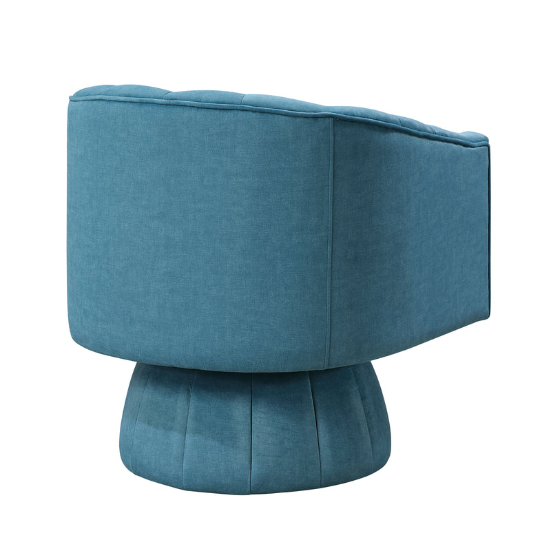 Home Elegance Bristol Teal Swivel Chair