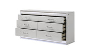 Galaxy Home Glam White 6 Drawer Dresser