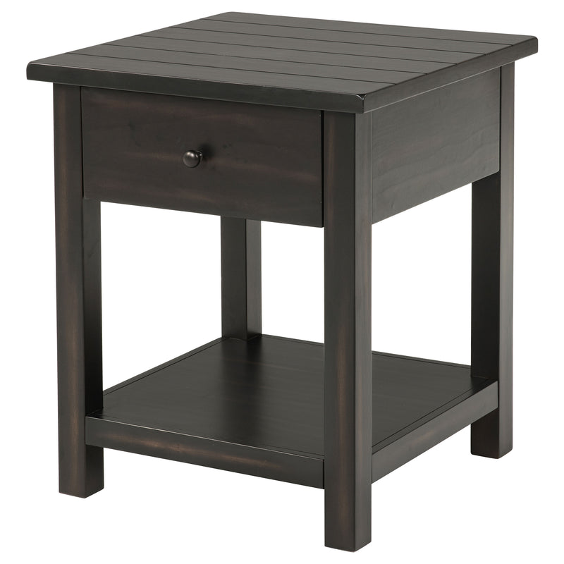 Coaster Furniture Payne Distressed Brown 1 Drawer End Table