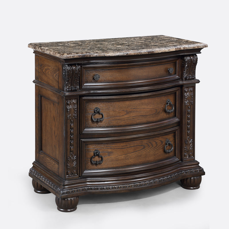 Crown Mark Stanley Coffee Brown Night Stand