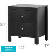 Glory Furniture Burlington White Nightstand