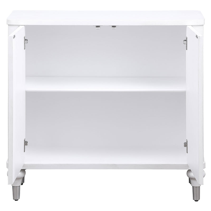 Coaster Furniture Cardella Distressed White Accent Cabinet