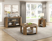 Home Elegance 1 Shelf Round End Table