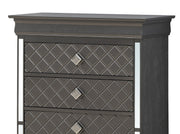 Glory Furniture Verona Sleek Silver Champagne Chest