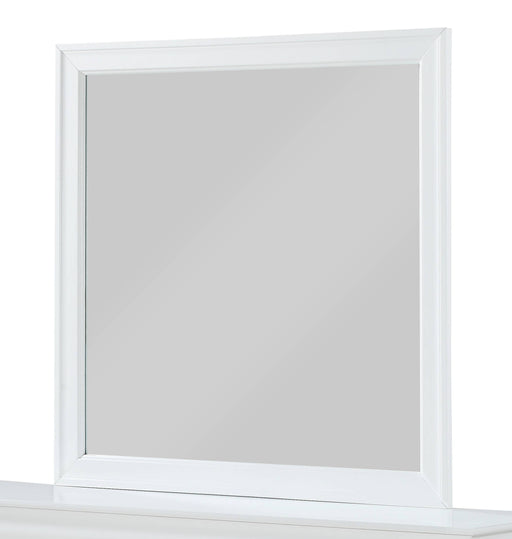 Crown Mark Louis Philip White Mirror