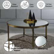 Acme Furniture Aditya Antique Brass Coffee Table