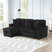 Galaxy Home Plush Black Sectional