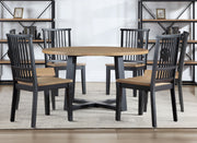 Steve Silver Magnolia Black Round 7pc Dining Set