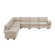 Home Elegance Dublin Pewter 6pc Modular Sectional