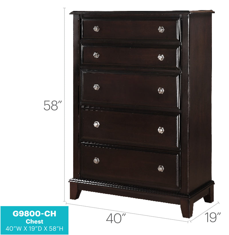 Glory Furniture Ashford Cappuccino Chest