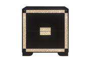 Global Furniture Blake Black Gold Nightstand