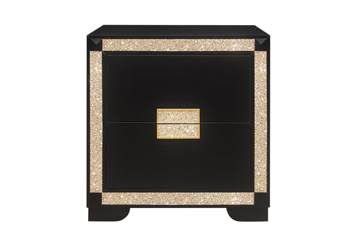 Global Furniture Blake Black Gold Nightstand
