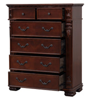 Glory Furniture Lyndon Cherry 6 Drawer Chest