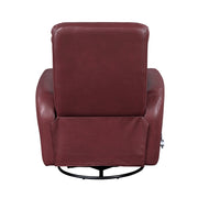 Home Elegance Dimitri Red Swivel Glider Reclining Chair