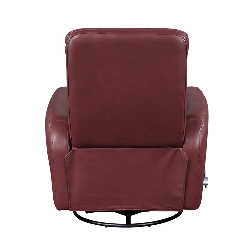 Home Elegance Dimitri Red Swivel Glider Reclining Chair