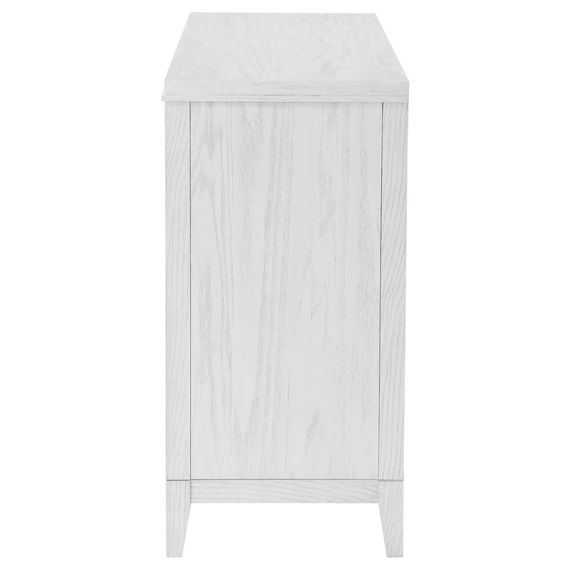 Coaster Furniture Marielle Distressed White 6 Drawer Dresser